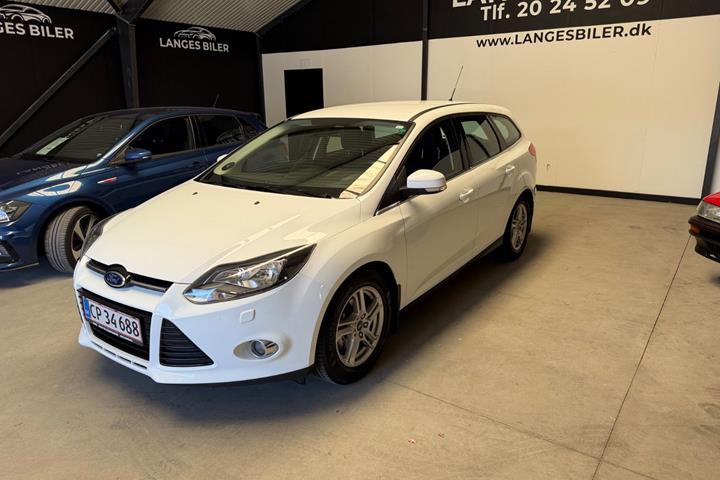 Hvid Ford Focus fra 2014