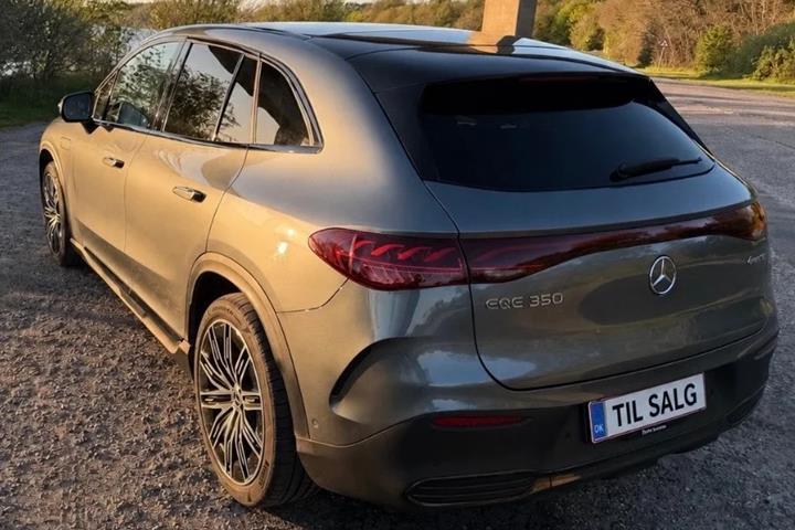 Grå Mercedes EQE350 SUV fra 2024