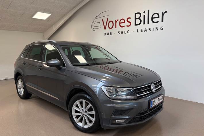 Grå VW Tiguan fra 2018