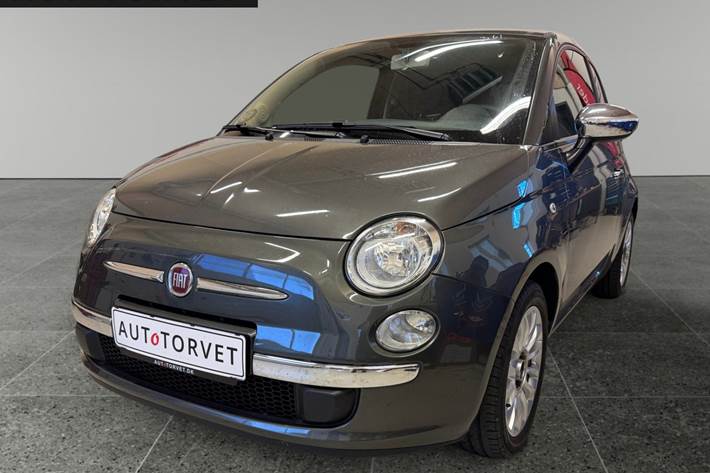 Grå Fiat 500 fra 2008