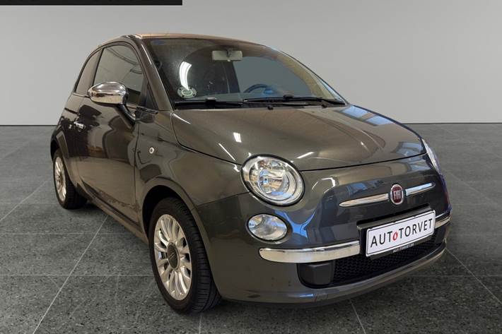 Grå Fiat 500 fra 2008