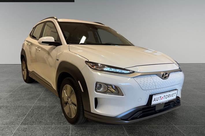 Hvid Hyundai Kona fra 2021