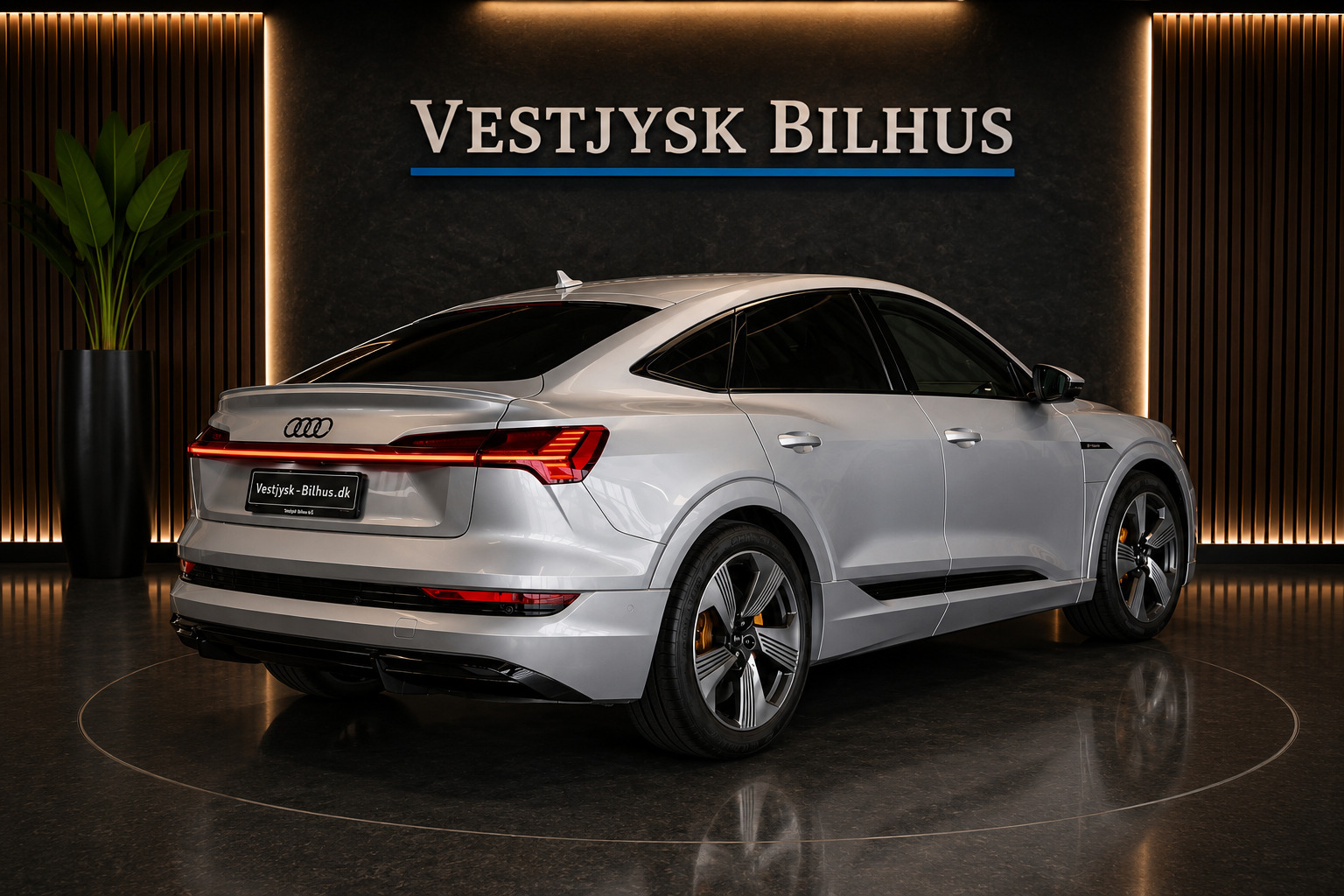 Sølv Audi e-tron fra 2022