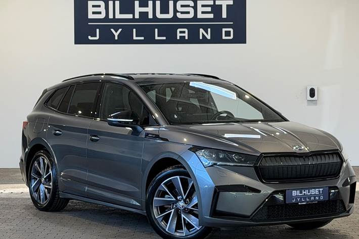 Grå Skoda Enyaq fra 2023