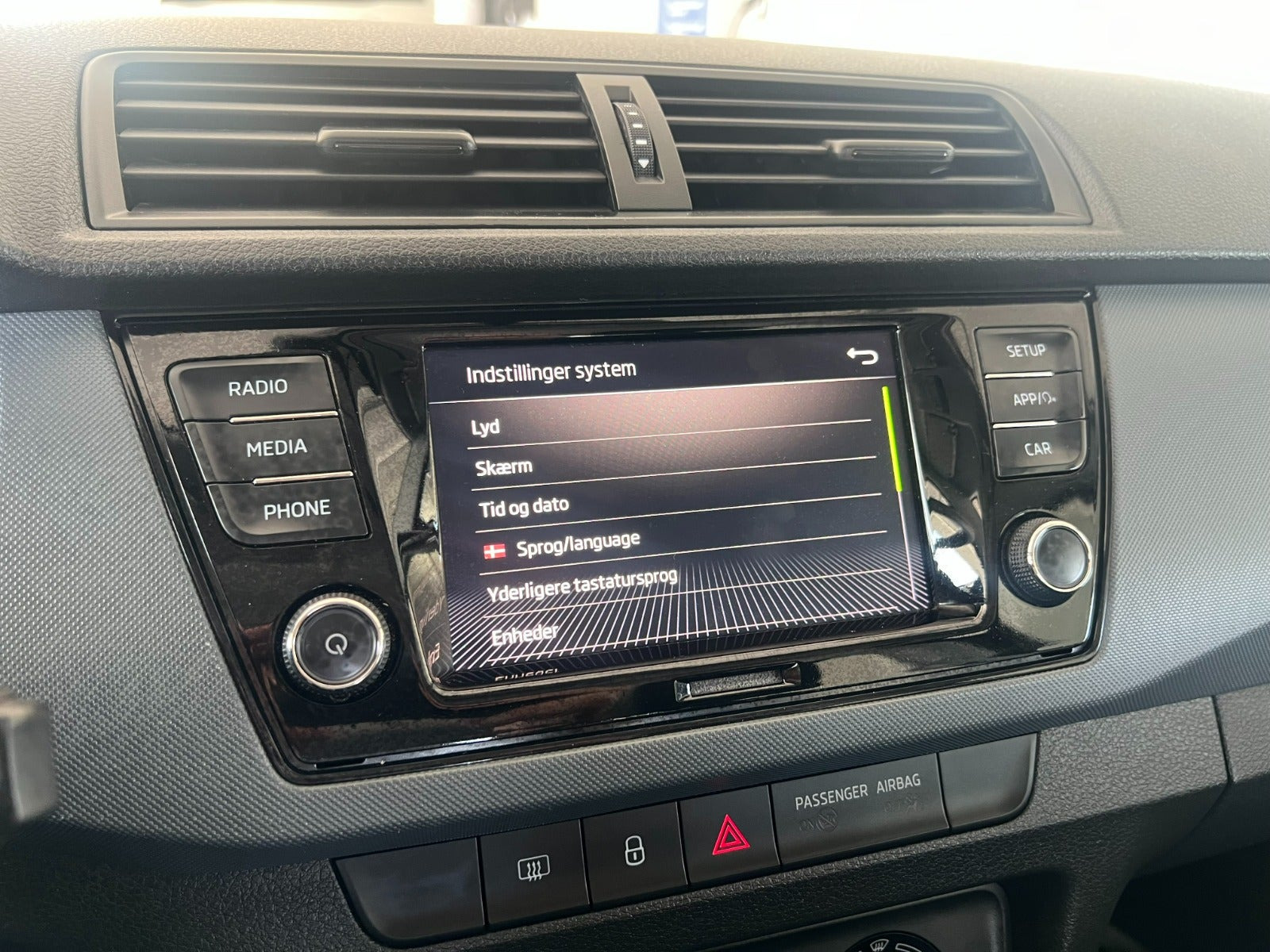 Sort Skoda Fabia fra 2019