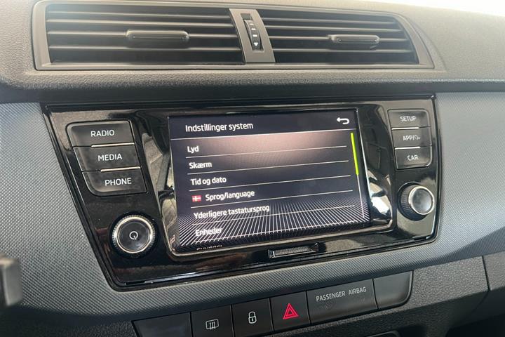 Sort Skoda Fabia fra 2019