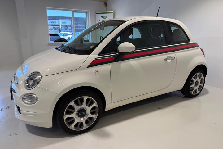 Hvid Fiat 500 fra 2017