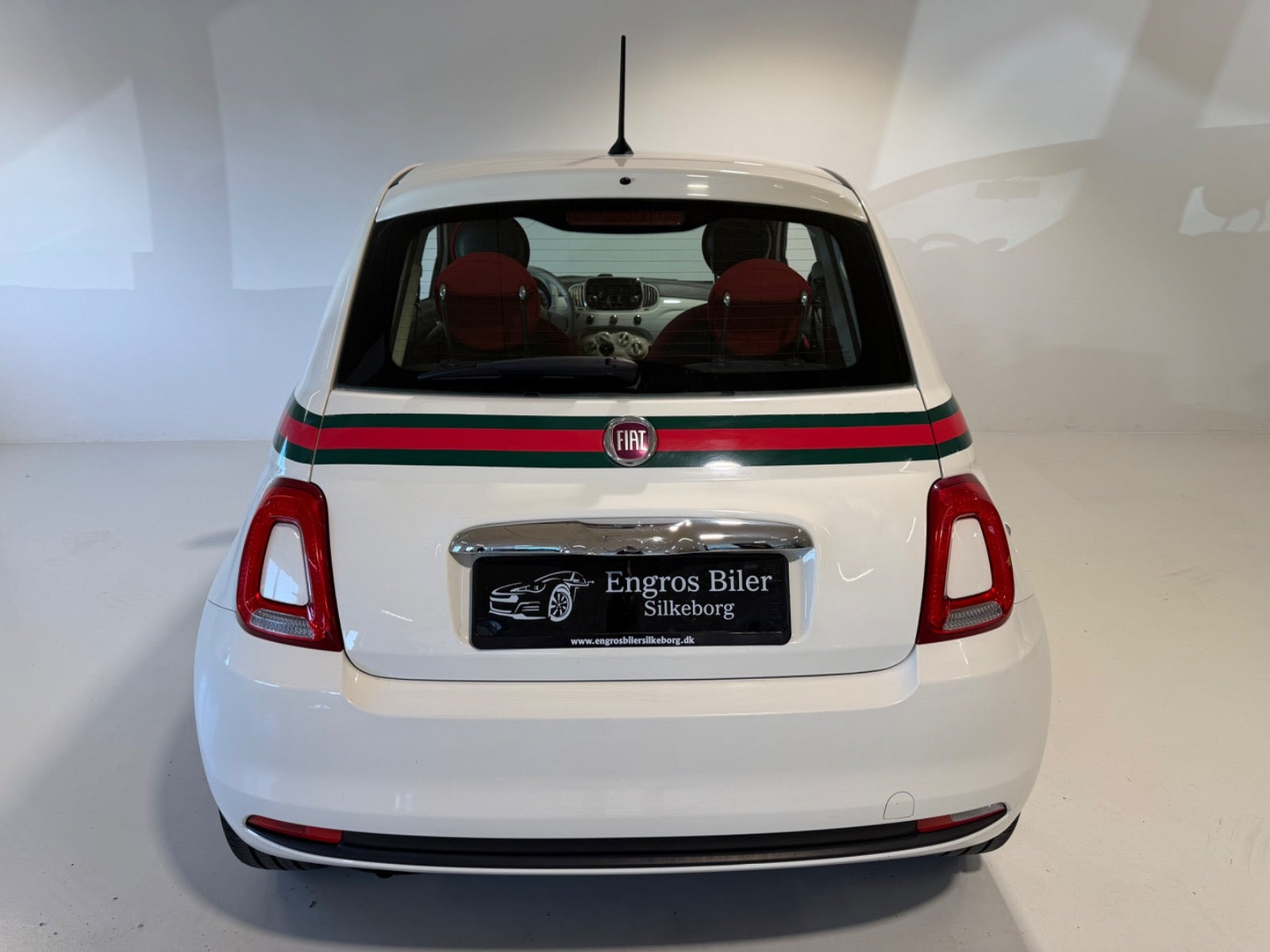 Hvid Fiat 500 fra 2017