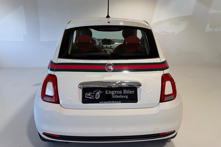 Hvid Fiat 500 fra 2017