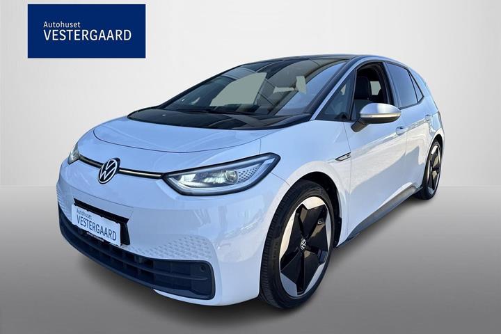 Hvid VW ID.3 fra 2020 set udefra