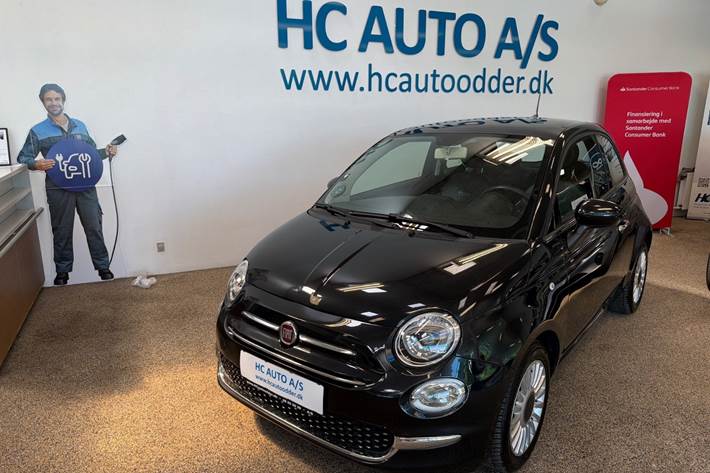 Sort Fiat 500 fra 2018