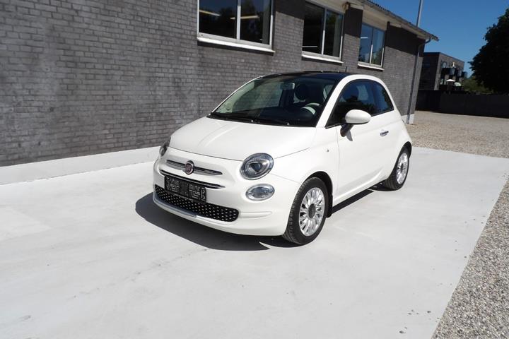 Hvid Fiat 500 fra 2018