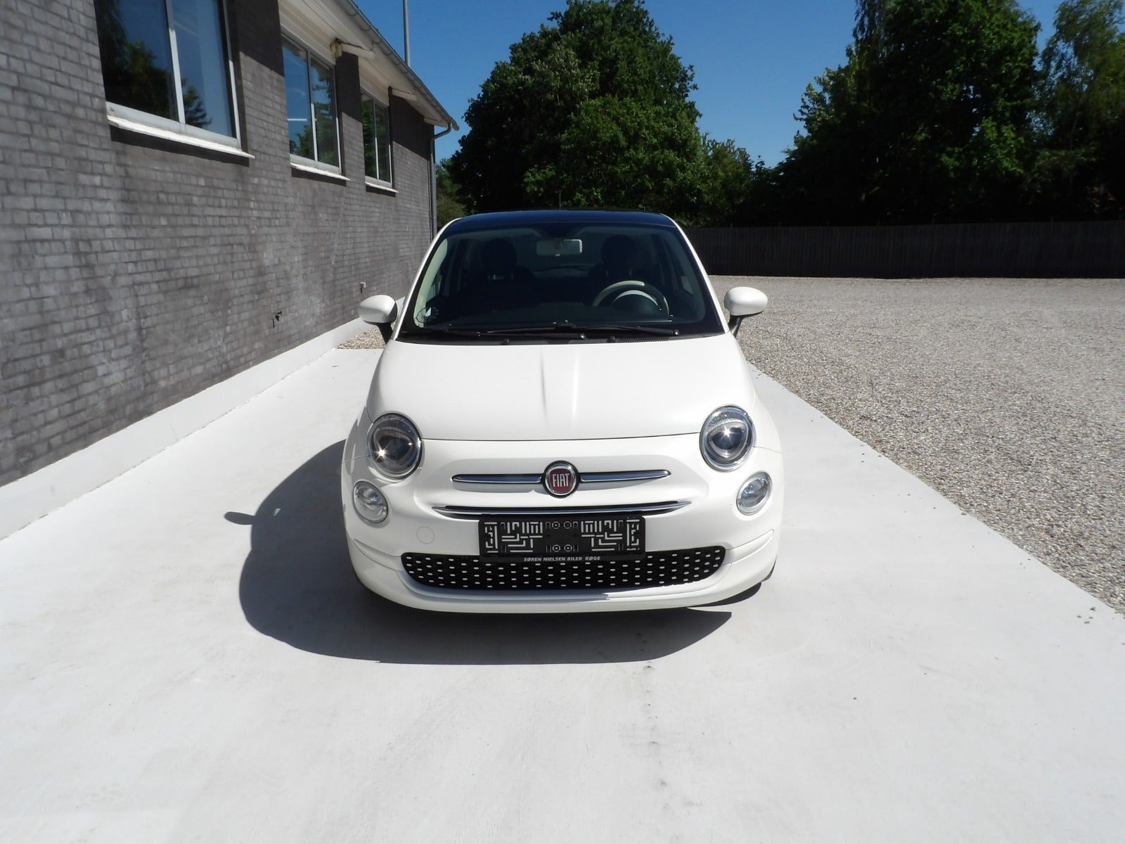 Hvid Fiat 500 fra 2018