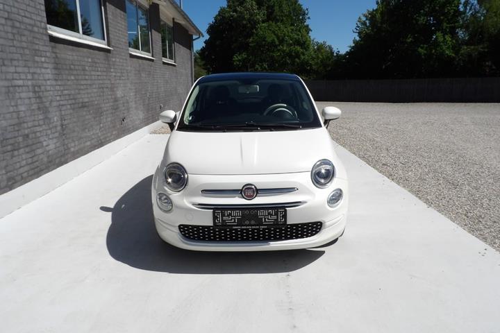 Hvid Fiat 500 fra 2018