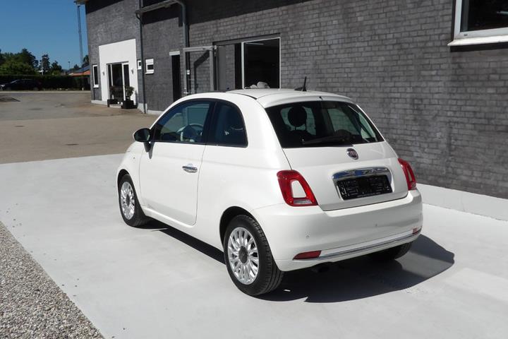 Hvid Fiat 500 fra 2018
