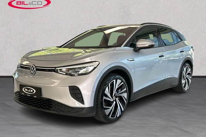 Sølv VW ID.4 fra 2023 set udefra