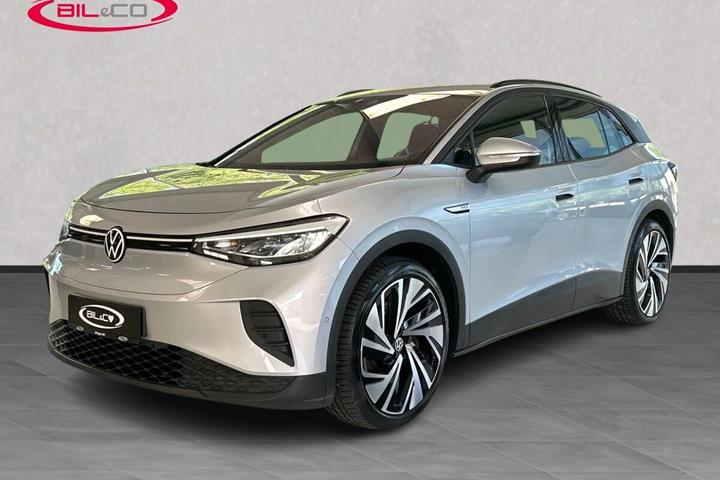Sølv VW ID.4 fra 2023 set udefra
