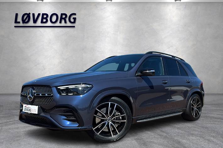 Blå Mercedes GLE350 de fra 2024