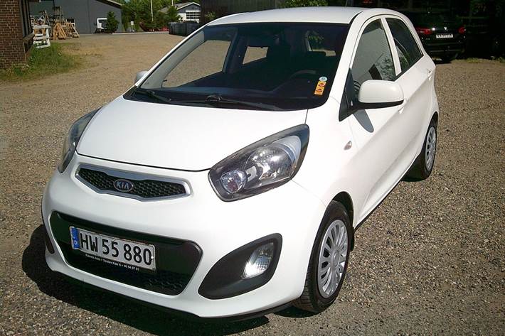 Gul Kia Picanto fra 2012