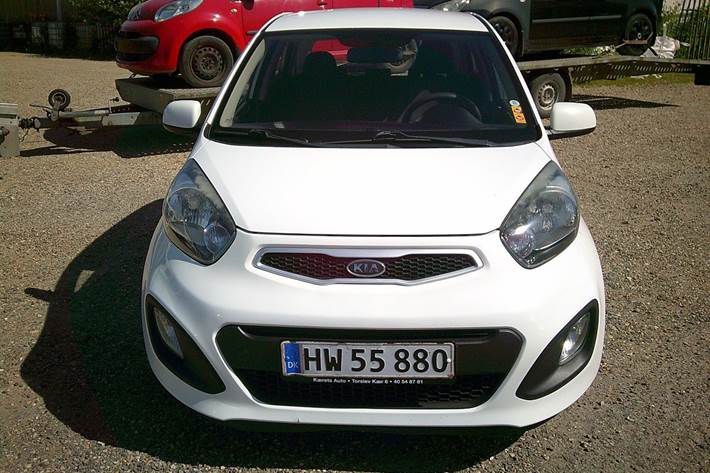 Gul Kia Picanto fra 2012