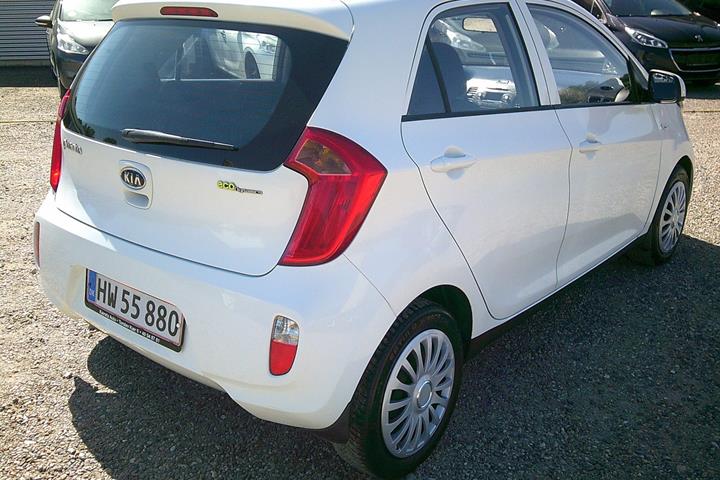 Gul Kia Picanto fra 2012