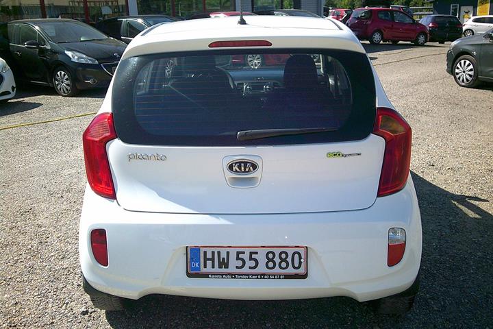 Gul Kia Picanto fra 2012
