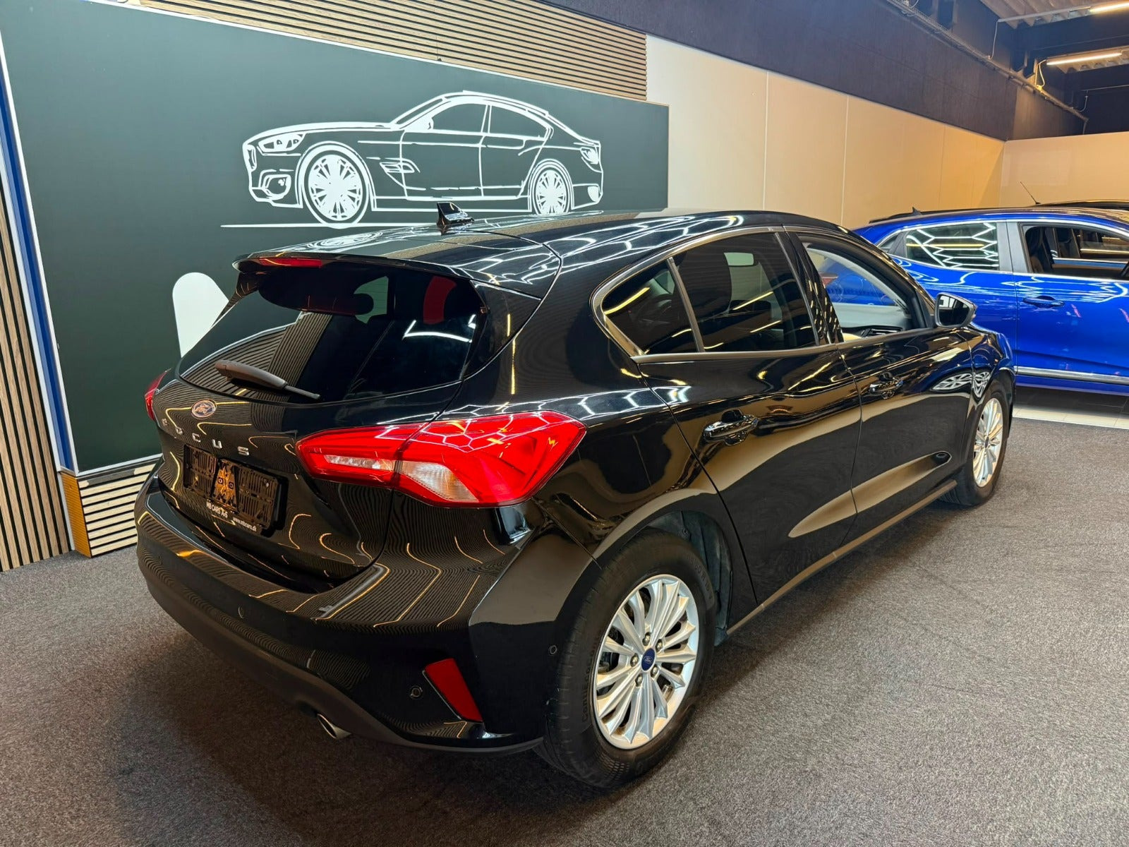 Sort Ford Focus fra 2019