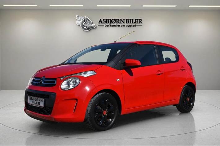 Rød Citroën C1 fra 2016 set udefra
