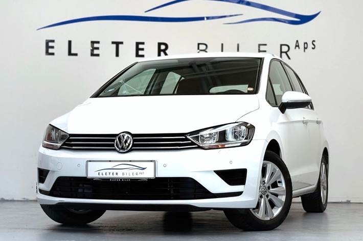 Hvid VW Golf Sportsvan fra 2016