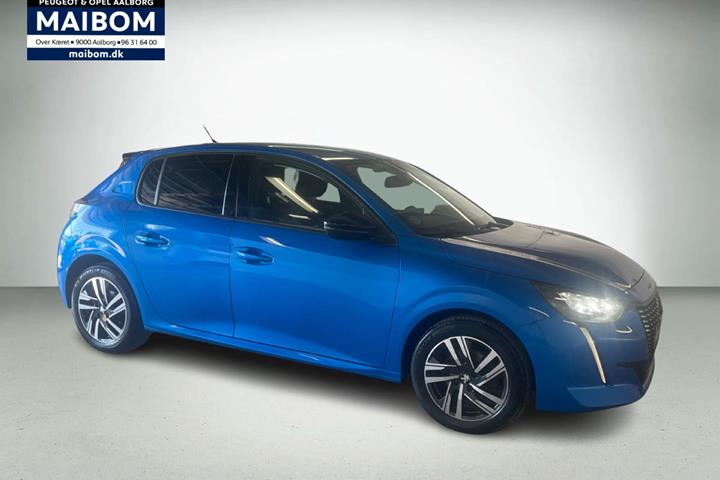 Blå Peugeot 208 fra 2022