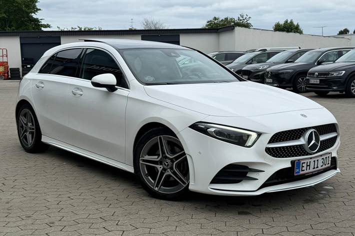 Hvid Mercedes A-Klasse fra 2020