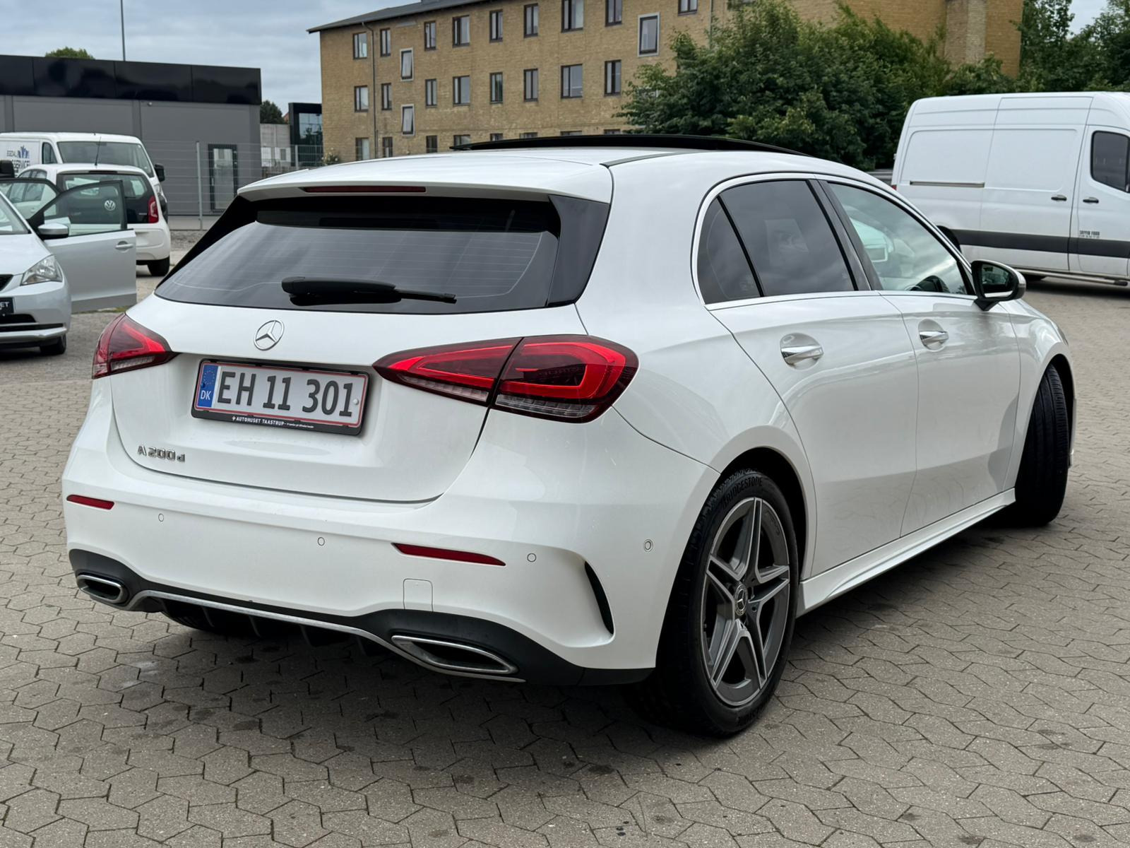 Hvid Mercedes A-Klasse fra 2020