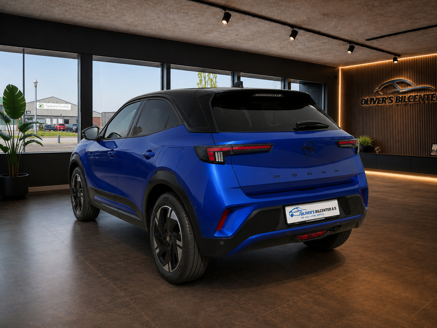 Blå Opel Mokka-e fra 2025
