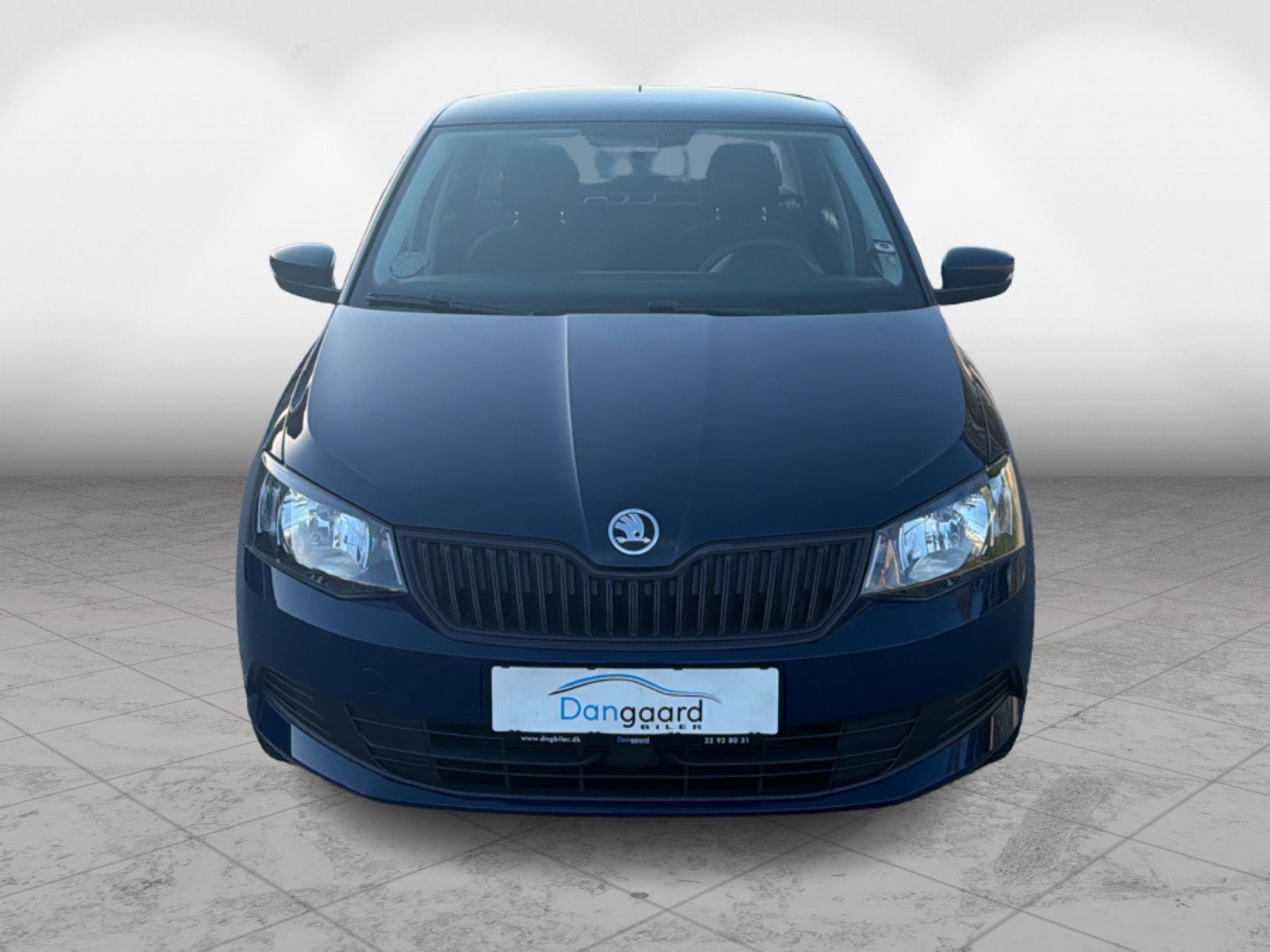 Blå Skoda Fabia fra 2016