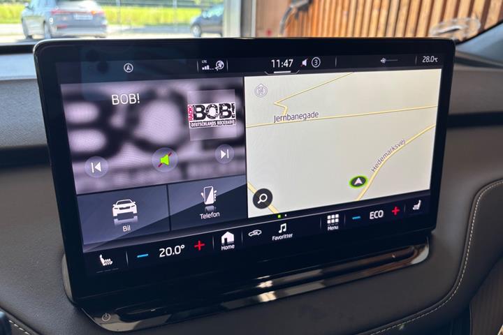 Grøn Skoda Enyaq fra 2023