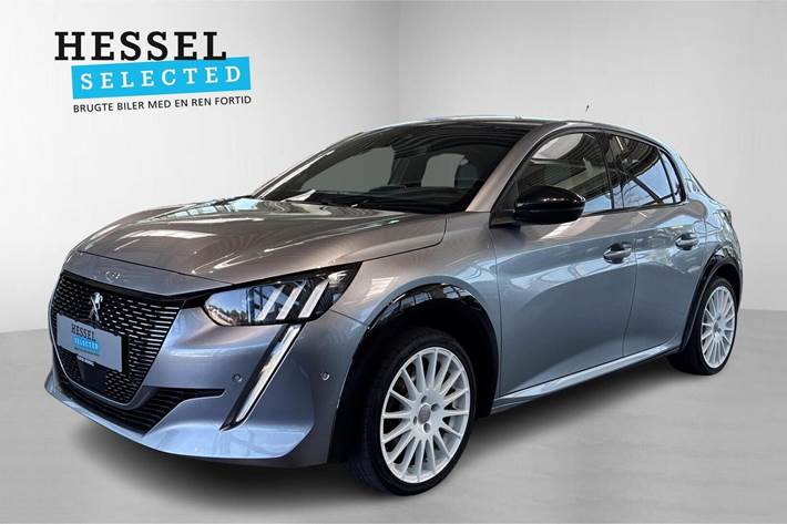 Sølv Peugeot e-208 fra 2021