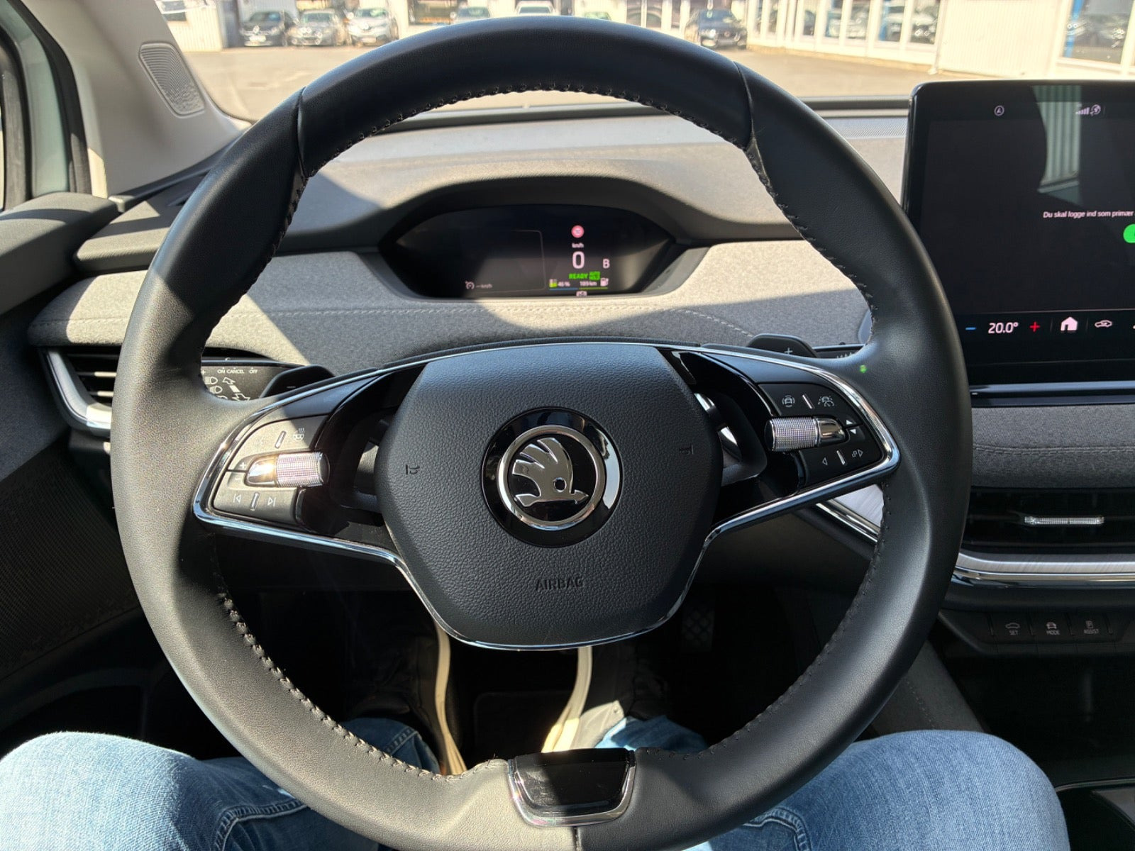Grøn Skoda Enyaq fra 2022