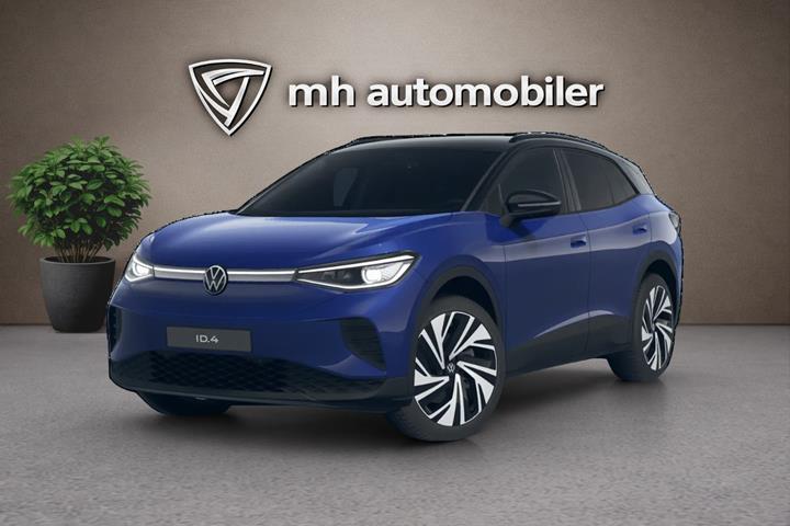 Blå VW ID.4 fra 2025 set udefra
