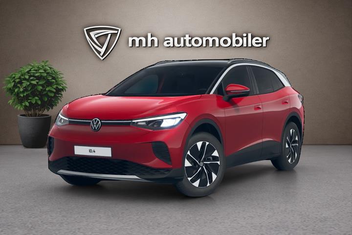 Rød VW ID.4 fra 2024 set udefra