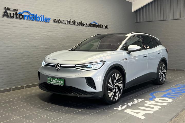Sølv VW ID.4 fra 2024 set udefra