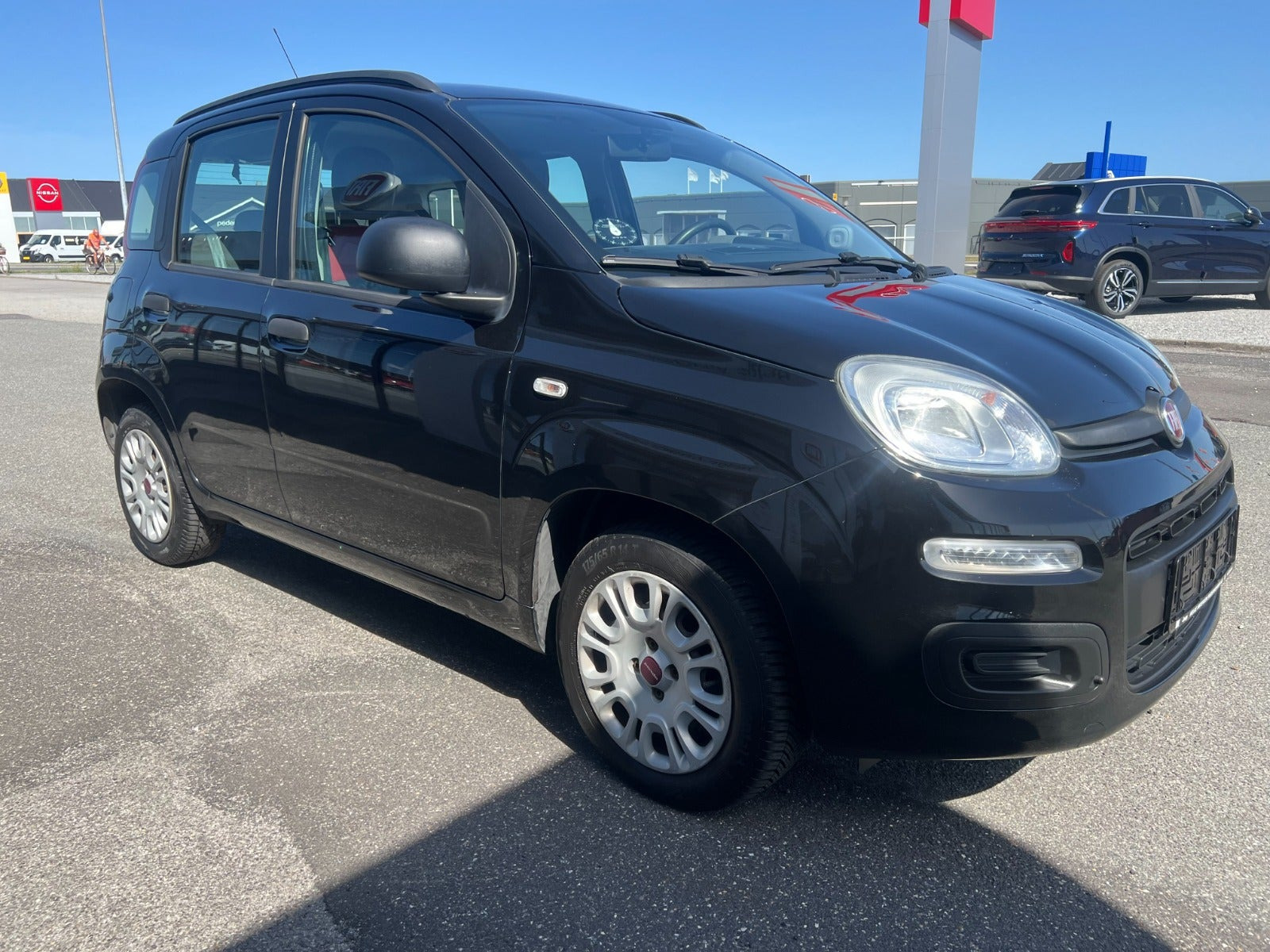 Sort Fiat Panda fra 2014