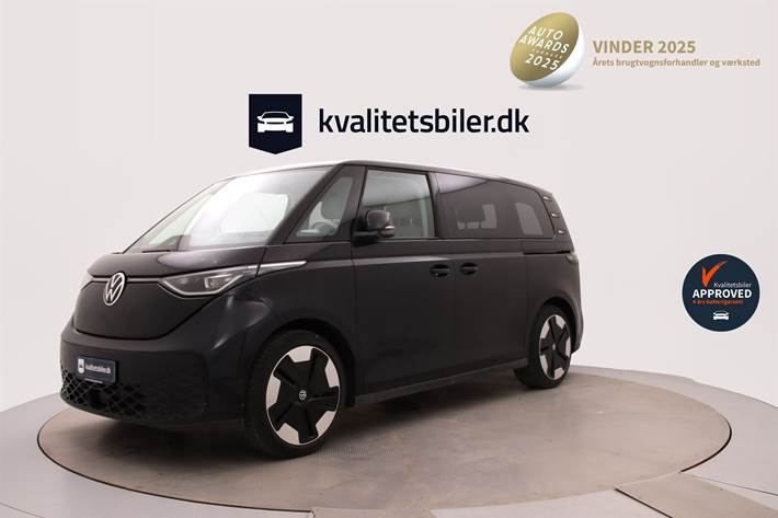 Sort VW ID.Buzz fra 2024 set udefra