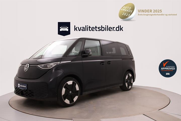 Sort VW ID.Buzz fra 2024 set udefra