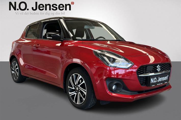 Rød Suzuki Swift fra 2023