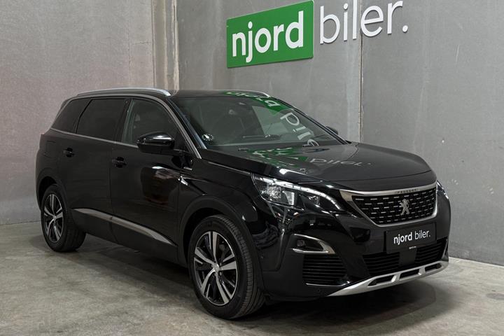 Sort Peugeot 5008 fra 2018 set udefra
