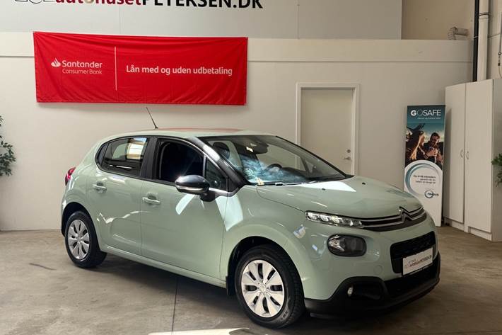Grøn Citroën C3 fra 2017