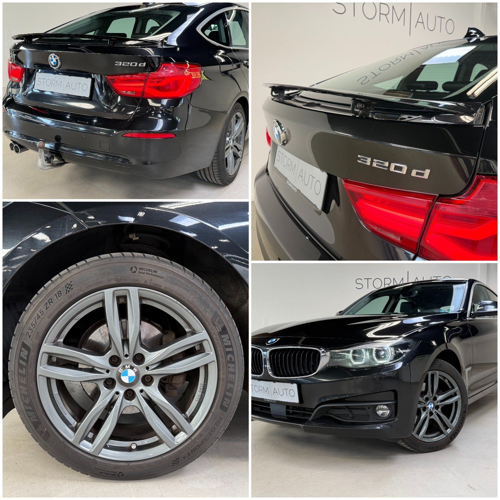Sort BMW 320d fra 2018