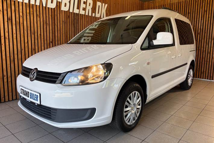 Hvid VW Caddy fra 2015