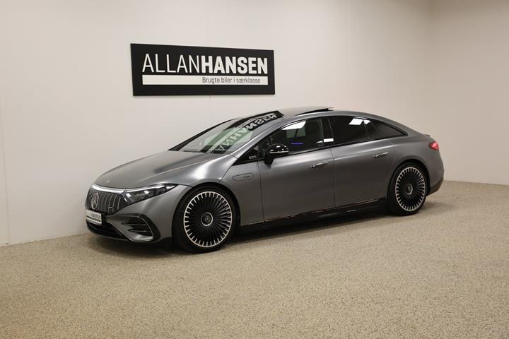Grå Mercedes EQS53 fra 2023
