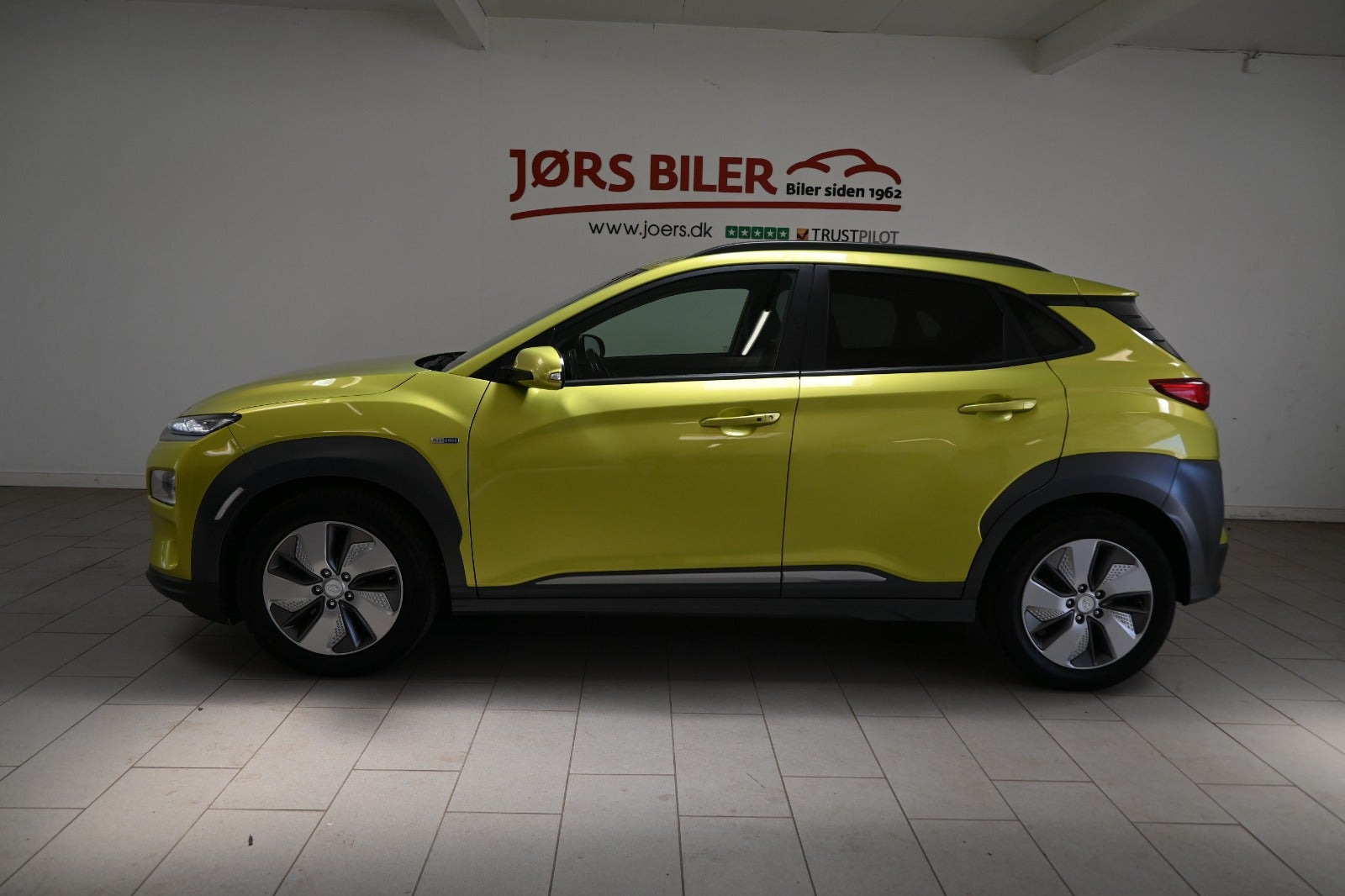 Gul Hyundai Kona fra 2018